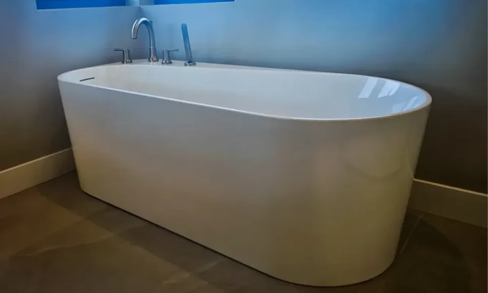 free standing tub install