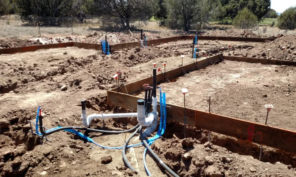 new construction plumbing house