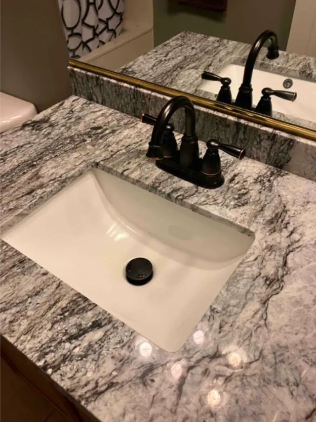 bathroom faucet install