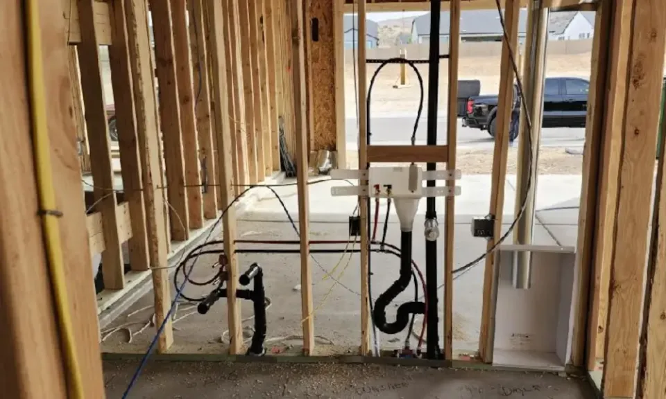 new home construction plumbing