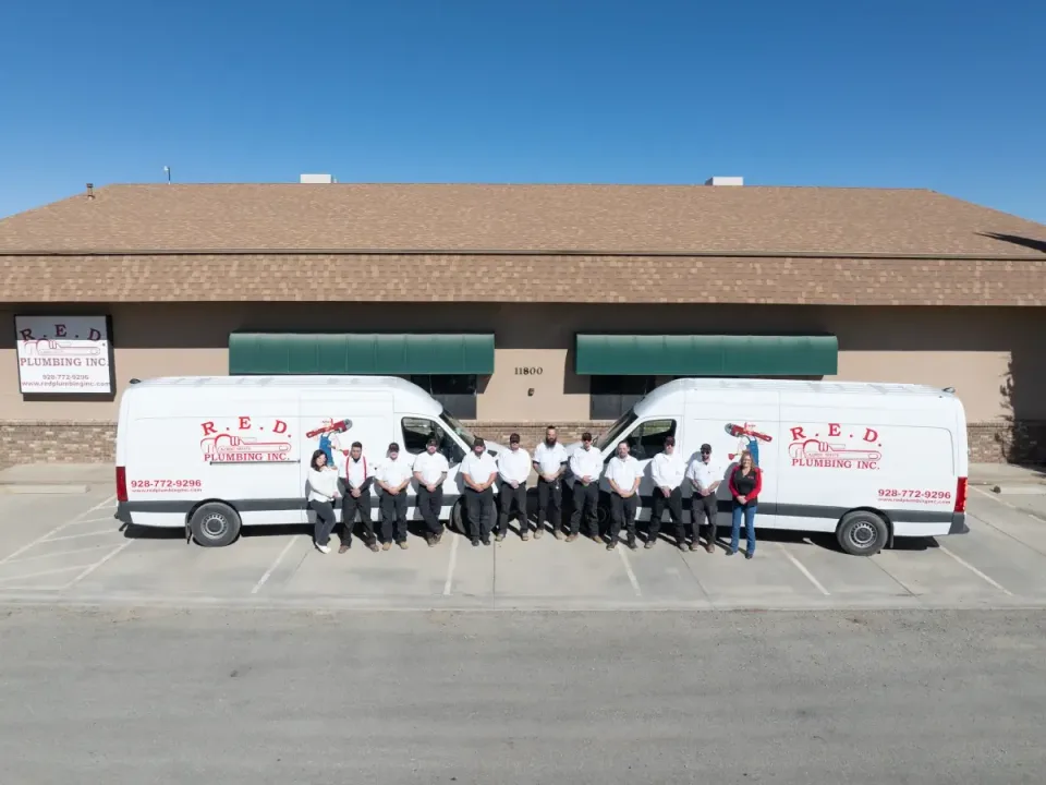 red plumbing team